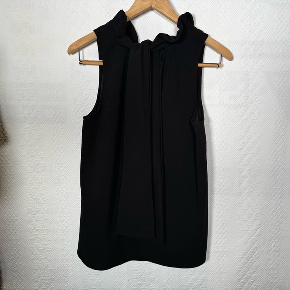 Tuckernuck Pomander Place Black Ruffle Neck Blouse - Picture 6 of 11